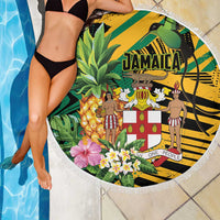 Jamaica Red-billed Streamertail Beach Blanket Pineapple Tropical Style - Wonder Print Shop