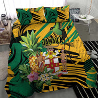Jamaica Red-billed Streamertail Bedding Set Pineapple Tropical Style - Wonder Print Shop