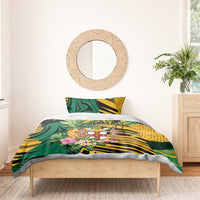 Jamaica Red-billed Streamertail Bedding Set Pineapple Tropical Style - Wonder Print Shop