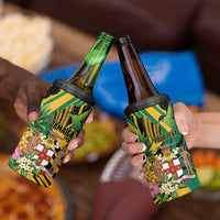 Personalized Jamaica Red-billed Streamertail 4 in 1 Can Cooler Tumbler Pineapple Tropical Style - Wonder Print Shop