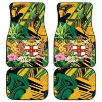Jamaica Red-billed Streamertail Car Mats Pineapple Tropical Style - Wonder Print Shop