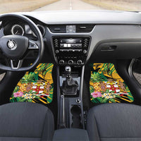 Jamaica Red-billed Streamertail Car Mats Pineapple Tropical Style - Wonder Print Shop