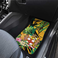 Jamaica Red-billed Streamertail Car Mats Pineapple Tropical Style - Wonder Print Shop