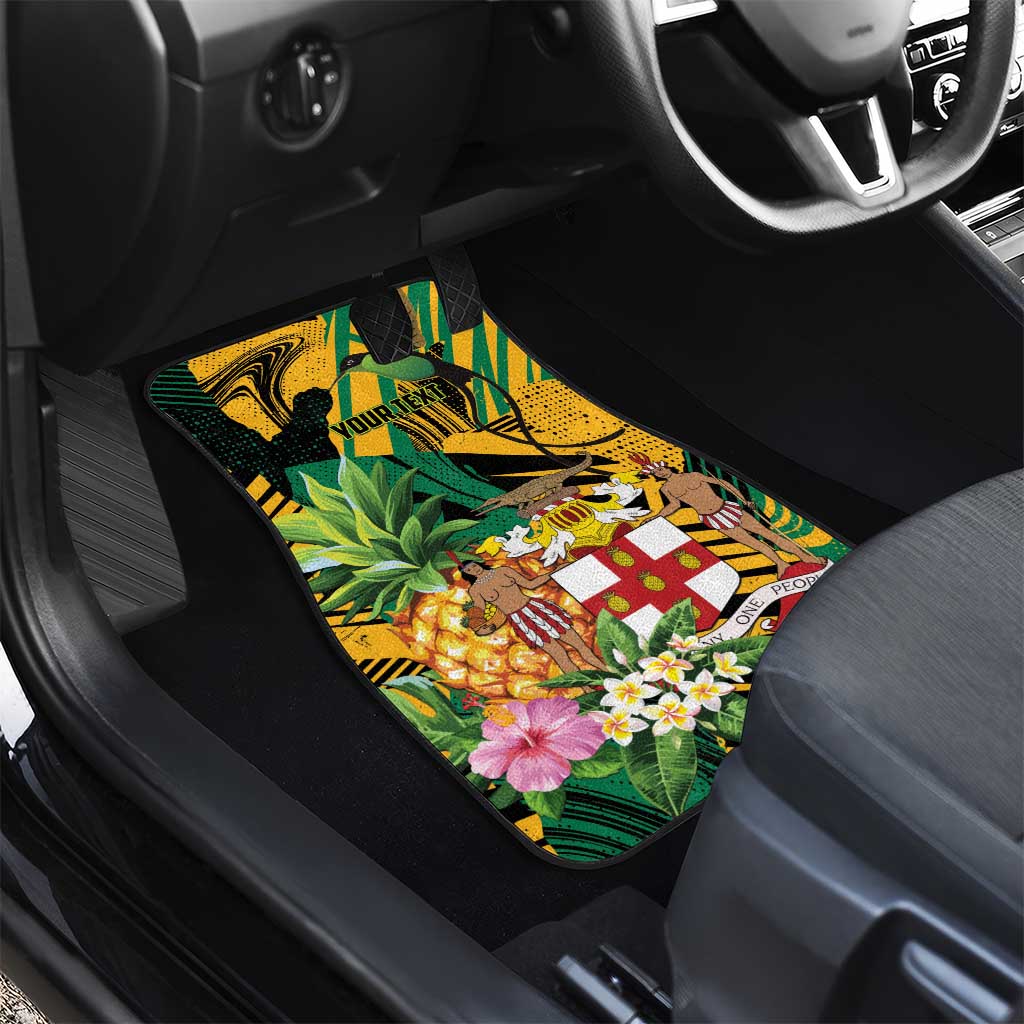 Jamaica Red-billed Streamertail Car Mats Pineapple Tropical Style - Wonder Print Shop