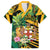 Personalized Jamaica Red-billed Streamertail Family Matching Long Sleeve Bodycon Dress and Hawaiian Shirt Pineapple Tropical Style - Wonder Print Shop