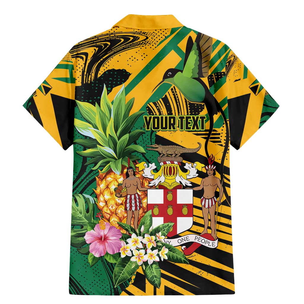 Personalized Jamaica Red-billed Streamertail Family Matching Mermaid Dress and Hawaiian Shirt Pineapple Tropical Style - Wonder Print Shop