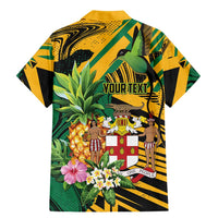 Personalized Jamaica Red-billed Streamertail Family Matching Mermaid Dress and Hawaiian Shirt Pineapple Tropical Style - Wonder Print Shop