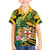 Personalized Jamaica Red-billed Streamertail Family Matching Off The Shoulder Long Sleeve Dress and Hawaiian Shirt Pineapple Tropical Style - Wonder Print Shop