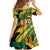 Personalized Jamaica Red-billed Streamertail Family Matching Off Shoulder Maxi Dress and Hawaiian Shirt Pineapple Tropical Style - Wonder Print Shop