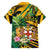 Personalized Jamaica Red-billed Streamertail Family Matching Off Shoulder Maxi Dress and Hawaiian Shirt Pineapple Tropical Style - Wonder Print Shop