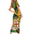 Personalized Jamaica Red-billed Streamertail Family Matching Short Sleeve Bodycon Dress and Hawaiian Shirt Pineapple Tropical Style - Wonder Print Shop