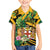 Personalized Jamaica Red-billed Streamertail Family Matching Short Sleeve Bodycon Dress and Hawaiian Shirt Pineapple Tropical Style - Wonder Print Shop