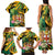 Personalized Jamaica Red-billed Streamertail Family Matching Tank Maxi Dress and Hawaiian Shirt Pineapple Tropical Style - Wonder Print Shop