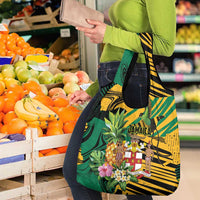 Jamaica Red-billed Streamertail Grocery Bag Pineapple Tropical Style - Wonder Print Shop