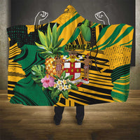 Jamaica Red-billed Streamertail Hooded Blanket Pineapple Tropical Style - Wonder Print Shop