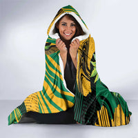 Jamaica Red-billed Streamertail Hooded Blanket Pineapple Tropical Style - Wonder Print Shop