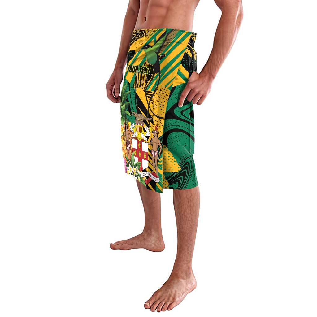 Personalized Jamaica Red-billed Streamertail Lavalava Pineapple Tropical Style - Wonder Print Shop