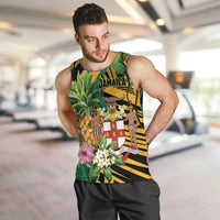 Personalized Jamaica Red-billed Streamertail Men Tank Top Pineapple Tropical Style - Wonder Print Shop