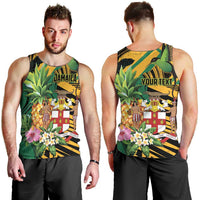 Personalized Jamaica Red-billed Streamertail Men Tank Top Pineapple Tropical Style - Wonder Print Shop