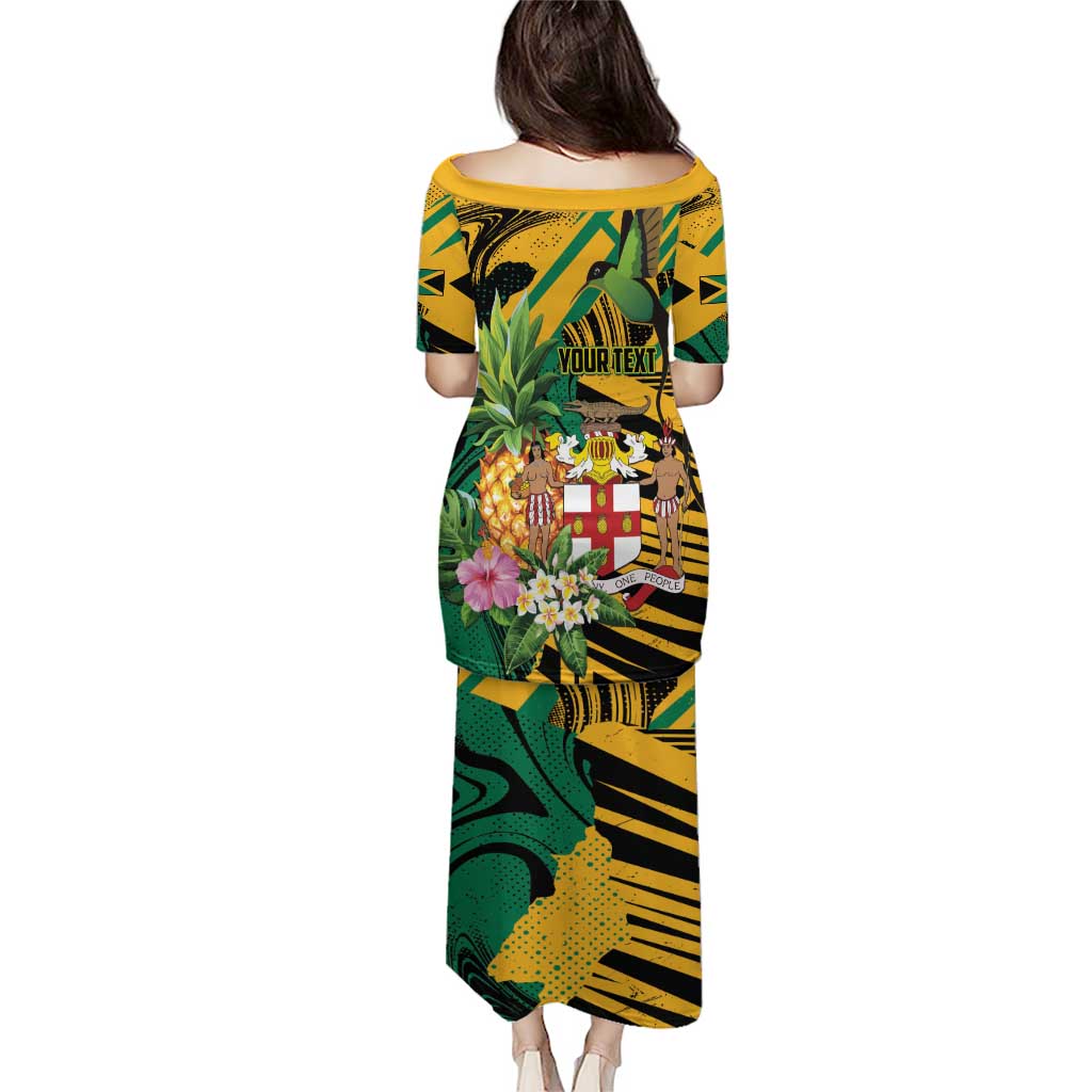 Personalized Jamaica Red-billed Streamertail Puletasi Pineapple Tropical Style - Wonder Print Shop