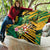 Jamaica Red-billed Streamertail Quilt Pineapple Tropical Style - Wonder Print Shop