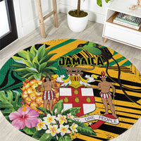 Jamaica Red-billed Streamertail Round Carpet Pineapple Tropical Style - Wonder Print Shop