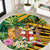 Jamaica Red-billed Streamertail Round Carpet Pineapple Tropical Style - Wonder Print Shop