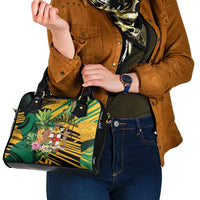 Jamaica Red-billed Streamertail Shoulder Handbag Pineapple Tropical Style - Wonder Print Shop