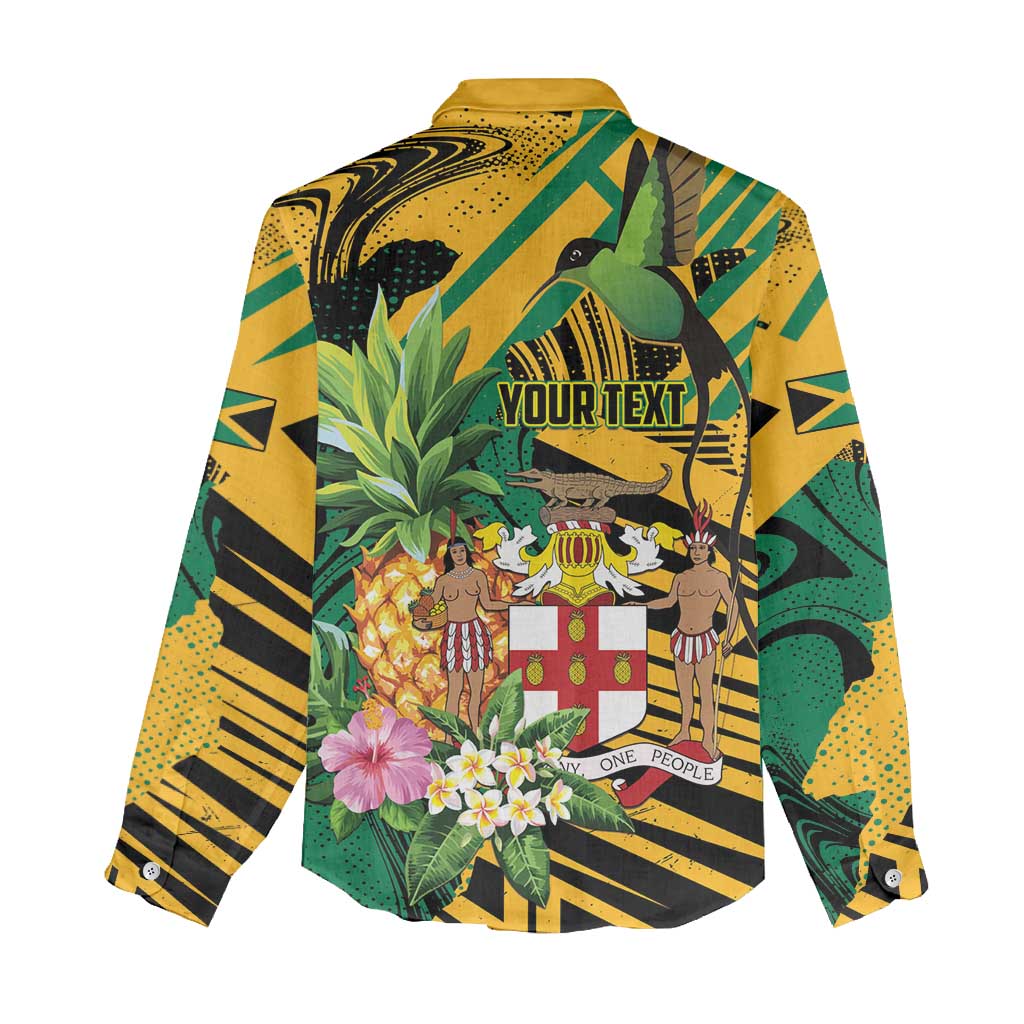 Personalized Jamaica Red-billed Streamertail Women Casual Shirt Pineapple Tropical Style - Wonder Print Shop