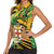 Personalized Jamaica Red-billed Streamertail Women Sleeveless Polo Shirt Pineapple Tropical Style - Wonder Print Shop