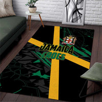 Rugby Jamaica Crocs Area Rug Cool Runnings on Grass - Wonder Print Shop