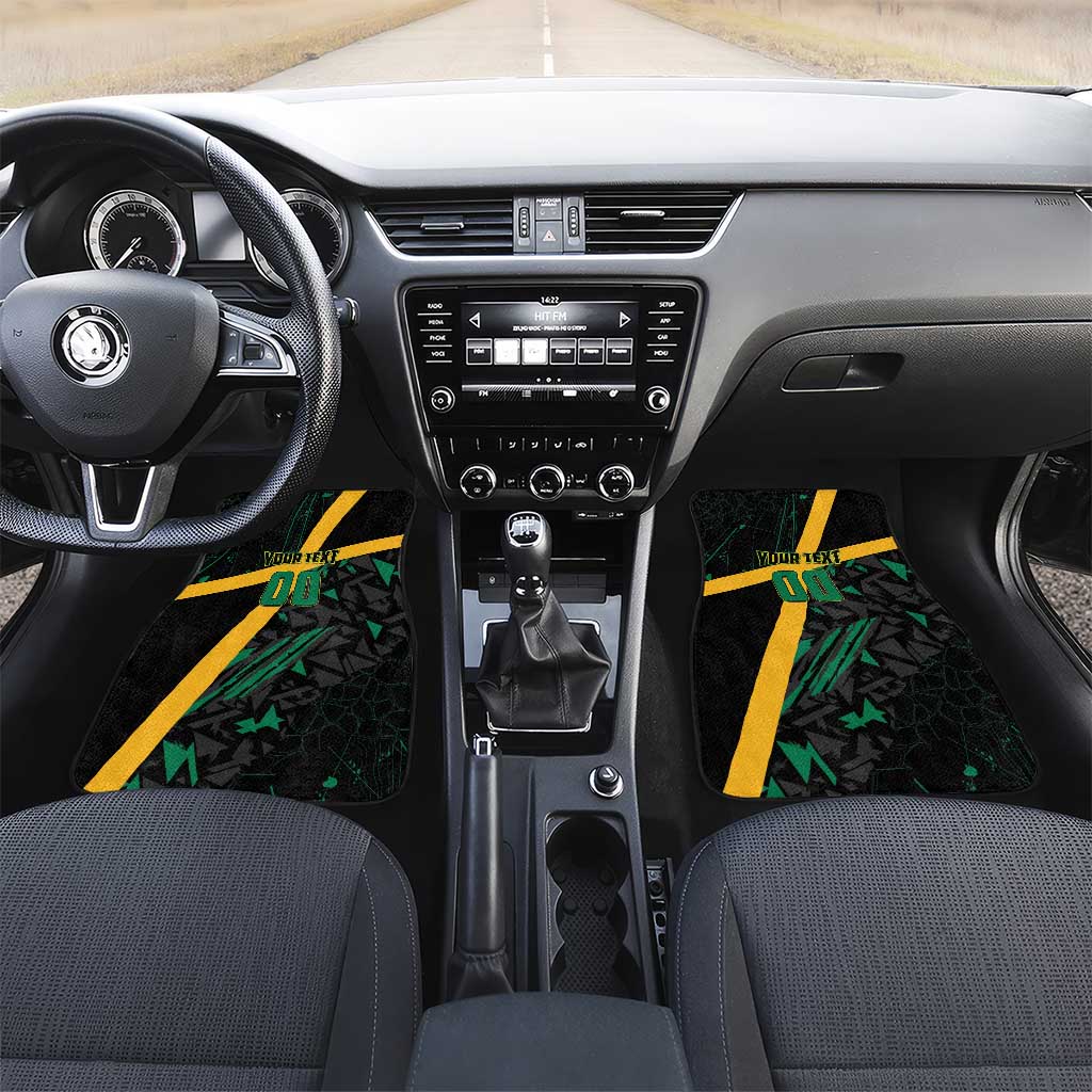 Rugby Jamaica Crocs Car Mats Cool Runnings on Grass - Wonder Print Shop