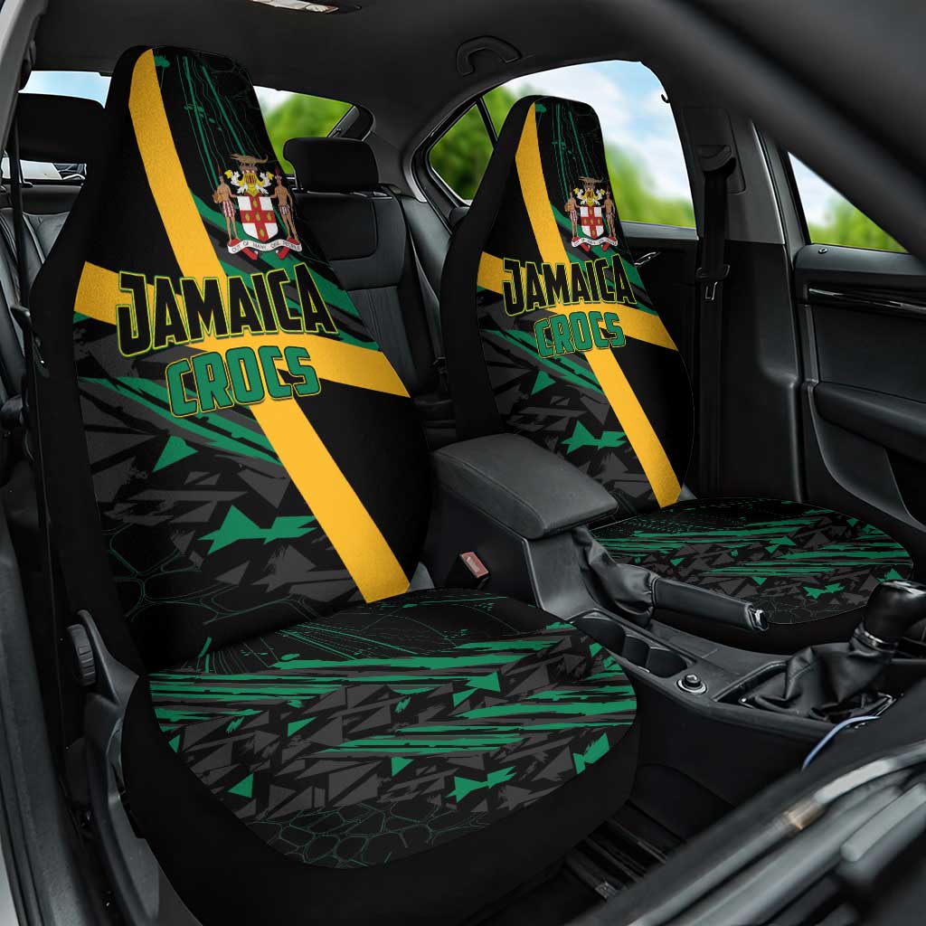 Rugby Jamaica Crocs Car Seat Cover Cool Runnings on Grass - Wonder Print Shop