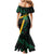 Custom Rugby Jamaica Crocs Family Matching Mermaid Dress and Hawaiian Shirt Cool Runnings on Grass - Wonder Print Shop