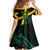 Custom Rugby Jamaica Crocs Family Matching Off Shoulder Maxi Dress and Hawaiian Shirt Cool Runnings on Grass - Wonder Print Shop