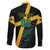 Custom Rugby Jamaica Crocs Family Matching Off Shoulder Maxi Dress and Hawaiian Shirt Cool Runnings on Grass - Wonder Print Shop
