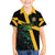 Custom Rugby Jamaica Crocs Family Matching Off Shoulder Maxi Dress and Hawaiian Shirt Cool Runnings on Grass - Wonder Print Shop