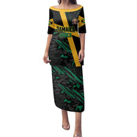 Custom Rugby Jamaica Crocs Family Matching Puletasi and Hawaiian Shirt Cool Runnings on Grass - Wonder Print Shop