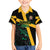 Custom Rugby Jamaica Crocs Family Matching Short Sleeve Bodycon Dress and Hawaiian Shirt Cool Runnings on Grass - Wonder Print Shop