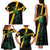 Custom Rugby Jamaica Crocs Family Matching Tank Maxi Dress and Hawaiian Shirt Cool Runnings on Grass - Wonder Print Shop
