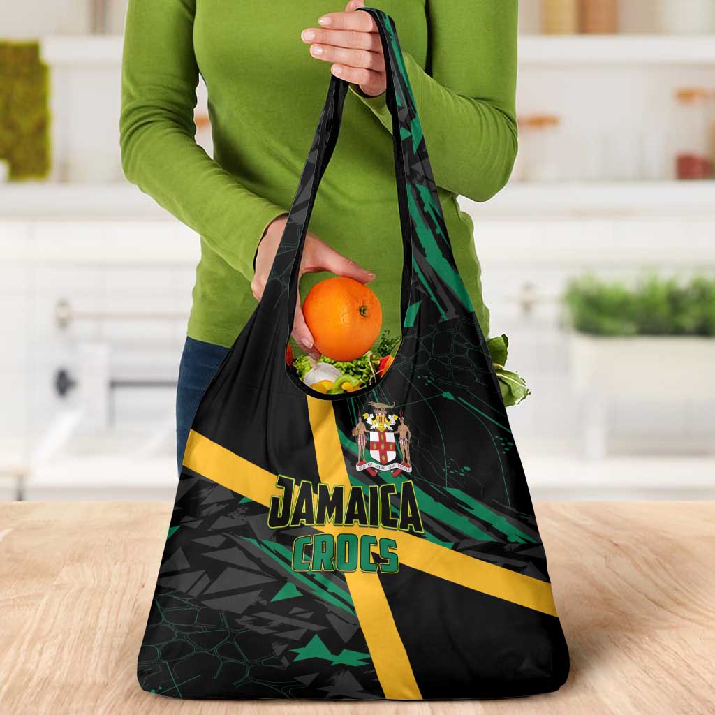 Rugby Jamaica Crocs Grocery Bag Cool Runnings on Grass - Wonder Print Shop