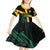 Custom Rugby Jamaica Crocs Kid Short Sleeve Dress Cool Runnings on Grass - Wonder Print Shop
