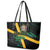 Rugby Jamaica Crocs Leather Tote Bag Cool Runnings on Grass - Wonder Print Shop