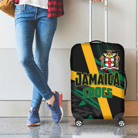 Rugby Jamaica Crocs Luggage Cover Cool Runnings on Grass - Wonder Print Shop