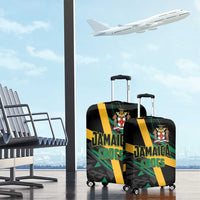 Rugby Jamaica Crocs Luggage Cover Cool Runnings on Grass - Wonder Print Shop