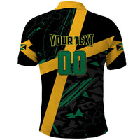 Custom Rugby Jamaica Crocs Polo Shirt Cool Runnings on Grass - Wonder Print Shop