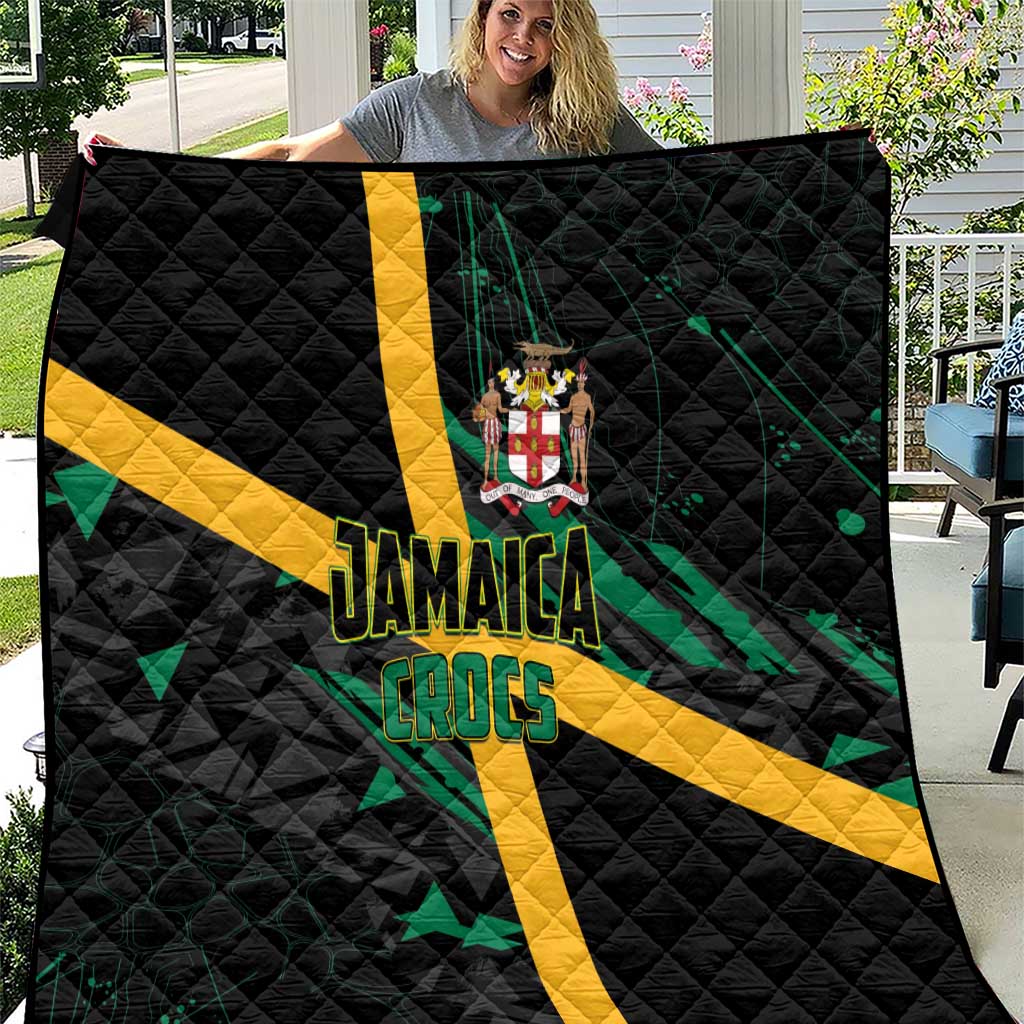 Rugby Jamaica Crocs Quilt Cool Runnings on Grass - Wonder Print Shop