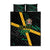 Rugby Jamaica Crocs Quilt Bed Set Cool Runnings on Grass - Wonder Print Shop