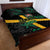 Rugby Jamaica Crocs Quilt Bed Set Cool Runnings on Grass - Wonder Print Shop