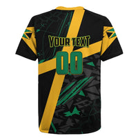 Custom Rugby Jamaica Crocs Rugby Jersey Cool Runnings on Grass - Wonder Print Shop